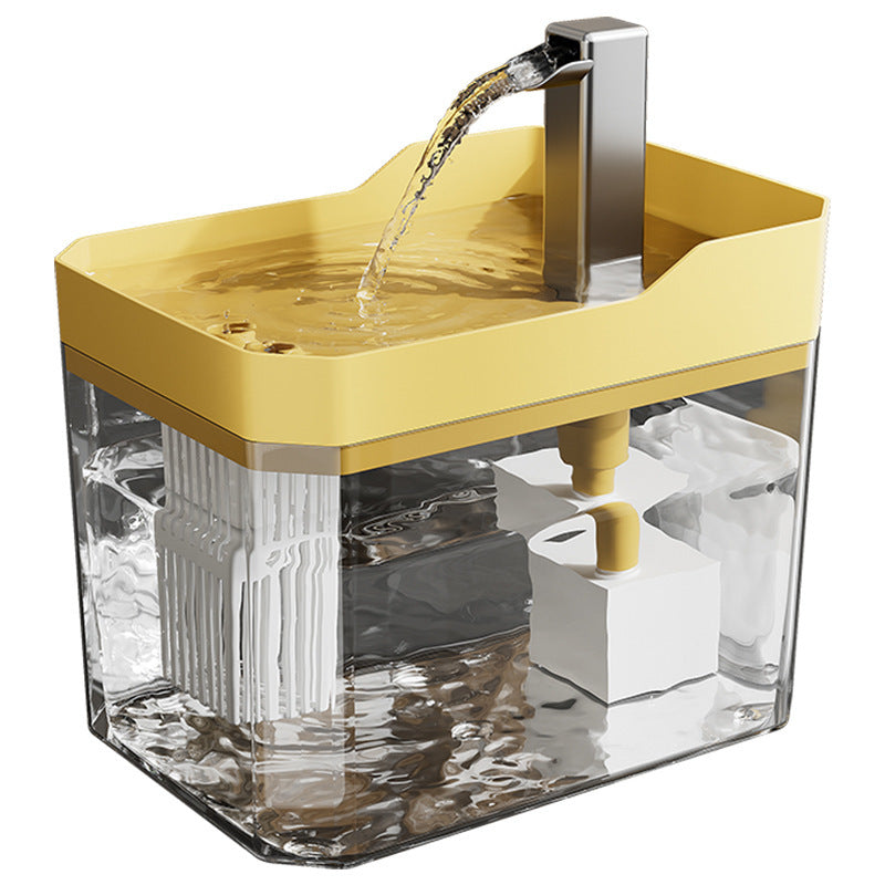 High-grade Transparent Cat Water Dispenser Plug-in Automatic Wireless Water Dispenser Circulating Water Basin Pet Water Dispenser